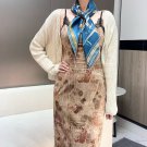 Equestrian Key 90 Square Scarf -24 Early Spring New Product~Hermes~Hand rolled twi_7223