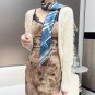 Equestrian Key 90 Square Scarf -24 Early Spring New Product~Hermes~Hand rolled twi_7223