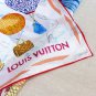genuine likes [L hot air balloon print 90] This Up and Away handkerchief tells the sto