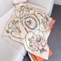 Grassland Style 90 Square Towels - HermesHandmade rolled edge silk square scarf (1_5288