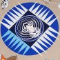handmade silk screen printing process!Hermes King's Tiger Carousel 90CM Silk Scarf_3379