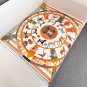 handmade silk screen printing process!Hermes King's Tiger Carousel 90CM Silk Scarf_7170