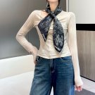 hundred and seventy-five24 Coco Line SketchingSize 90x90cm 100% silk twill fabr_7194