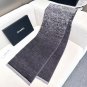 hundred and sixty-fiveDouble C Logo Gradient ScarfColor Dark gray+cigarette ash