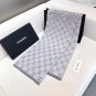 hundred and sixty-fiveDouble C Logo Gradient ScarfColor Dark gray+cigarette ash