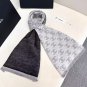 hundred and sixty-fiveDouble C Logo Gradient ScarfColor Dark gray+cigarette ash
