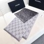 hundred and sixty-fiveDouble C Logo Gradient ScarfColor Dark gray+cigarette ash
