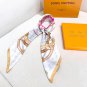 hundred and thirtyThe Flower And Straps silk handkerchief showcases an elegant style