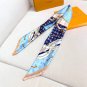hundred and thirtyThe Flower And Straps silk handkerchief showcases an elegant style_69