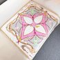 hundred and thirtyThe Flower And Straps silk handkerchief showcases an elegant style_2894