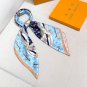hundred and thirtyThe Flower And Straps silk handkerchief showcases an elegant style_2896