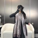 latest popular 115 GB tassel classic double large G double-sided jacquard tassel scarf