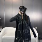 latest popular 115 GB tassel classic double large G double-sided jacquard tassel scarf_953