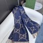 latest popular 115 GB tassel classic double large G double-sided jacquard tassel scarf_954