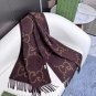 latest popular 115 GB tassel classic double large G double-sided jacquard tassel scarf_955