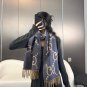 latest popular 115 GB tassel classic double large G double-sided jacquard tassel scarf_1933