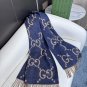 latest popular 115 GB tassel classic double large G double-sided jacquard tassel scarf_1933