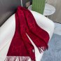latest popular 115 GB tassel classic double large G double-sided jacquard tassel scarf_1935
