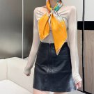 Light Flower Clothes Hermes~90cm Square TowelHand rolled twill silk square scarf (