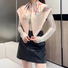 Light Flower Clothes Hermes~90cm Square TowelHand rolled twill silk square scarf (_3819