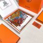 Light Flower Clothes Hermes~90cm Square TowelHand rolled twill silk square scarf (_3820