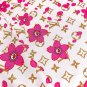LV x TM MONOGRAM CHERRY BLOSSOM .18mm premium silk double-sided same color scarfTh