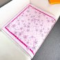 LV x TM MONOGRAM CHERRY BLOSSOM 18mm premium silk double-sided same color scarfThi