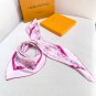 LV x TM MONOGRAM CHERRY BLOSSOM 18mm premium silk double-sided same color scarfThi