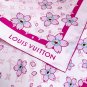 LV x TM MONOGRAM CHERRY BLOSSOM 18mm premium silk double-sided same color scarfThi