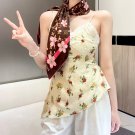 LV x TM MONOGRAM CHERRY BLOSSOM 18mm premium silk double-sided same color scarfThi_22