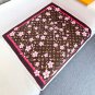 LV x TM MONOGRAM CHERRY BLOSSOM 18mm premium silk double-sided same color scarfThi_22