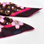 LV x TM MONOGRAM CHERRY BLOSSOM 18mm premium silk double-sided same color scarfThi_22