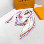 LV x TM SUPERFLAT 90 Square Towel18mm top-level silk double-sided same color scarf