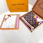 LV x TM SUPERFLAT 90 Square Towel18mm top-level silk double-sided same color scarf