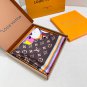 LV x TM SUPERFLAT 90 Square Towel18mm top-level silk double-sided same color scarf_707
