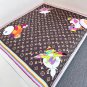 LV x TM SUPERFLAT 90 Square Towel18mm top-level silk double-sided same color scarf_3828
