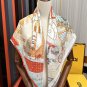 P150 new 2025 Fendi scarf features a customized Walking around Rome pattern [celebra_3162