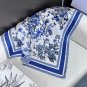 Product Name Mexican FlowersFabric Real silkSize 90 90Color Blue, Pink, Gr