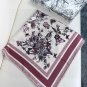 Product Name Mexican FlowersFabric Real silkSize 90 90Color Blue, Pink, Gr_4851
