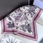 Product Name Mexican FlowersFabric Real silkSize 90 90Color Blue, Pink, Gr_4851