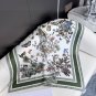 Product Name Mexican FlowersFabric Real silkSize 90 90Color Blue, Pink, Gr_4852