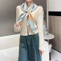 Retro PosterSize 90x90cm 100% twill silk 18mm original unit_4790