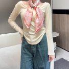 Retro PosterSize 90x90cm 100% twill silk 18mm original unit_4791