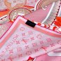 Retro PosterSize 90x90cm 100% twill silk 18mm original unit_4791