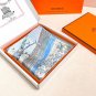 Soaring Fortune Dream 90 Square Towel~18mm Top Quality Silk Double sided PrintingH_3769
