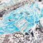 Soaring Fortune Dream 90 Square Towel~18mm Top Quality Silk Double sided PrintingH_3769