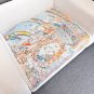 Soaring Fortune Dream 90 Square Towel~18mm Top Quality Silk Double sided PrintingH_6620