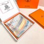 Soaring Fortune Dream 90 Square Towel~18mm Top Quality Silk Double sided PrintingH_6620