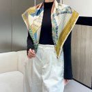 Weaving and Performing Dressage Steps 90 Silk Scarf by HermesHand rolled edges mad