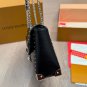 ï¿¥ 160 Folding BoxNew LV Cruise Series Black Silver LuxuryBlack embossing+silver met